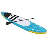 Gdetnysty Aufblasbares Paddelboard Surfbrett Stand Up Paddleboard Up Paddle Board Surfboard Aufblasbar Paddling Standup Paddel Komplettset Mit Sicherheitsleine 305x76x10Cm FüR AnfäNger Geeignet