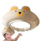 Duschvisier – Baby-Badekappe für Kleinkinder, Shampoo-Augenschutz, verstellbarer weicher Haarschutz, Badevisierkappe, um zu verhindern, dass Seife Wasser in Augen, Ohren und Gesicht eindringt