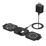 Kabellose Ladestation für mehrere Apple-Geräte, 3 in 1 faltbares magnetisches kabelloses Ladegerät, Reise-Ladepad für iPhone 15, 14, 13, 12, Pro Max Plus, Uhr u