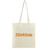 Cottonbagjoe 10 Baumwolltaschen Natur 38x42 cm mit langen Henkeln | Stoffbeutel unbedruckt | ideal zum Bedrucken, Bemalen oder Beplotten - OEKO-TEX® STANDARD 100 zertifiziert