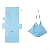 Mikrofaser-Strandkorbhülle mit Seitentaschen, schnelltrocknend und rutschfest, für Outdoor-Lounge- und Poolstühle, 214,6 x 76,2 cm (Rot)