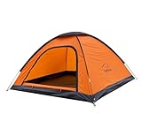 SAFACUS Campingzelt für 3-4 Personen, leicht, stabil, wasserdicht 4 Mann Kuppelzelt - Ventilationssystem, Moskitoschutz