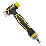 250 × 100 × 50 mm Multifunktionaler Hammer Doppelzweck, Robust und Langlebig Gummihammer, Rgonomisches Design, Multifunktionaler Montagehammer, Ideal für Reparaturen im Haushalt (Schwarz)