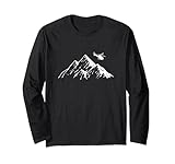 Helikopter Berge Hubschrauber Heli Pilot Aviation Geschenk Langarmshirt