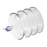 NUOBESTY Klares Glas Bonbonglas mit Deckel Candy Schale für Snacks und Nüsse Transparente Aufbewahrungsdose für Küche Büro Party und Hochzeit Eleganter Vorratsbehälter
