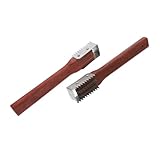 TOPPERFUN 2 Stück Professionelle Fischentschupper mit Gezahntem Schaber Roter Küchenhelfer Langlebig und Sicher für Schnelles Entfernen von Fischschuppen ohne Verletzungsgefahr