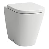 Laufen Meda Stand-WC, spülrandlos, Silent Flush, 360x540mm, Tiefspüler, H823111, Farbe: Weiß