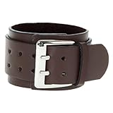 UPKOCH Vintage Herren Lederarmband mit Großer Schnalle Doppellagiges Robustes Armband in Kaffee Modisches Handgelenkband für Männer Einfaches An Ablegen Langlebiges Geschenk für Freunde