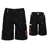 Stenso Prisma Arbeitsshorts - Kurze Arbeitshose Herren - Herren Cargohose Kurz - Arbeitshosen Männer Kurz Schwarz EU54