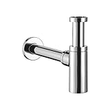 profizeug 24 Design Siphon Geruchverschluss zylindrische Form Messing verchromt