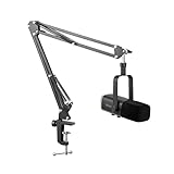 FIFINE XLR Streaming Mikrofon mit Arm für Podcast Studio, USB Dynamisch Microphone Gaming PC mit Stummschalttaste, für PS4/5 Mac Mixer Soundkarten