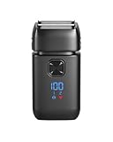 Lizoak Elektrorasierer Herren mit LED Display - Wasserdicht IPX6 Folienrasierer für Nass & Trockenrasur | USB Wiederaufladbarer Bartrasierer mit Reisesperre & 2 Geschwindigkeitsstufen