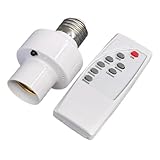 Aizuoni Funksteckdose Für Lampen, E27 Fassung, Mit Drahtloser Timer-Funktion Für Lampenhalter In Heimautomation, Für Deckenleuchten, Und Verwendung In Kleiderschrank, Schlafzimmer, Treppenhaus,