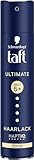 Schwarzkopf Taft Haarlack Ultimate (250ml), Haltegrad 5+ Haarstyling, Haarspray für alle Haartypen, Ultimativer Halt und Kristallglanz, vegane Formel*