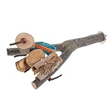 Kisangel Natürlicher -käfigstand Für Vögel Einstellbare Krallen Und Spielzeugstation Für Wellensittiche Und Papageien Beschäftigung Und Krallenpflege