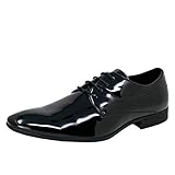 Smokies Herren Hochzeitsschuh Oliver Synthetik Smokingschuh Lack Lederfutter (43 EU, schwarz)
