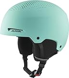 ALPINA ZUPO - sicherer, stoßabsorbierender, belüfteter & schlagfester Skihelm für Kinder - Turquoise matt - S (48-52 cm)