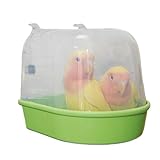 Sittich-Vogeltränke, auslaufsicheres Wasserbecken, Sittichbadewanne, für Haustiere, Voliere, Finken, Mönch, drinnen und draußen, Haus, Garten, draußen