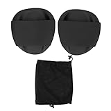 Schwimmtrainingspaddel Schwarz PP Silicon Ergonomisches Design, Handpaddel für Freestyle, Verbesserung des Antriebs mit weich (Small)