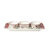 Villeroy & Boch – Toy'S Delight Dip Set 4 Teilig, Servierplatte Mit Schälchen, Dipschälchen Set, Weihnachten, Tischdekoration Toys, Serviertablett, Schalen, Weihnachtsdeko Innen, Premium Porzellan