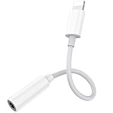 UmiMirari iPhone Aux Adapter [MFi zertifizierter] Lightning auf 3,5mm Kopfhörer­anschluss Adapter kompatibel für iPhone 14/13/12/11/XS/XR/8/7/6 – Unterstützung Alle iOS