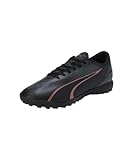 PUMA Unisex Ultra Play TT Soccer Shoe, Black-Copper Rose, 39 EU