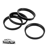 4 Stück Zentrierringe 66.6 Auf 57.1,Radnaben-Zentrierringe für Vw Mercedes-Benz Und Audi Skoda Mercedes BMW Chrysler UVM Bosch E Series Vivo Bowo Dongfeng Jili Cherry Smart,Kunststoff Schwarz