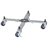 Wagner 20082701 Sun City Basic Pflanzenroller für Außenbereich und Innenbereich, Tragkraft 100 kg (Ø) 32-47x (H) 6 cm, Silber