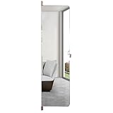 JTPMYFT Klappbarer Garderobenspiegel for zu Hause, hochauflösende Ganzkörperfotografie, verstecktes Design, platzsparender, klappbarer Ganzkörperspiegel(Gold,130 * 30cm(51.2 * 11.8inch))