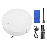 WSKLINFT 3-in-1-Haushalts-Roboterstaubsauger Multifunktionale Kehrmaschine Smart-Staubsauger Tragbarer Mini-USB-Lade-Kehrroboter for Bodenfliesen-Marmor