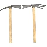 BCOATH 2st Gartenwerkzeug-set Gartenhacke Abs Unkrauthacke Outdoor-werkzeuge Graben Hacke Kleine Hacke Pflanzen Draussen Gartengeräte Hacken Grubber Jäten Sichelhacke Stahlhacke Holz