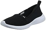 PUMA Damen Adelina Turnschuh, schwarz/Silber, 39 EU