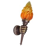 Vintage Wandleuchte Licht - Industrielle Wandlaterne, Faustförmige Aluminiumhalterung, Klassischer Bauernhausbeleuchtung Akzent | Dekorative Wandleuchte Mit Flammenglasabdeckung Für Eingang