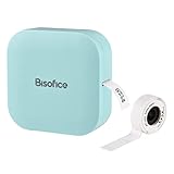 KOCAN Mini-Drucker,Q30 Etikettendrucker Mini-Taschen-Thermoetikettendrucker mit 1 Thermoetikettenrolle All-in-One BT Connect Klebeetikett DIY Datumsjournal Studienaufkleber Etikettiermaschine