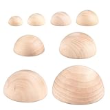 YEWCEP 8Pcs 8 Größen Töpferwerkzeug Set, Ton Werkzeug, Halbe Runde Töpfer Werkzeuge, Keramikplatten Druck Herstellung Topf Schüsseln und Platten, Geeignet für Lehmliebhaber