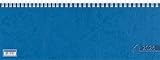Glocken Querterminbuch 2026 | 297×105 mm, Karton, blau