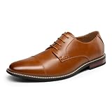 Bruno Marc Herren Derby Anzugschuhe Klassischer Business Schnürhalbschuhe,Size 47,Braun,BMUMOX2528