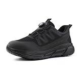Anokar Sicherheitsschuhe Herren Damen Arbeitsschuhe Leicht Stahlkappe S3 Schutzschuhe S1 Arbeitsschutzschuhe Stahlkappenschuhe Arbeits- & Berufsschuhe Schwarz 42