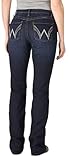 Wrangler Q-Baby Damen Reitjeans mit mittelhoher Taille, Bootcut, Jane, 11 Tall