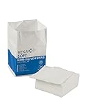 Hekasoft Wundkompressen 10x10 cm (100 Stück), unsterile Vlieskompressen, 4-lagige Gauze Pads, weich, hypoallergen und atmungsaktiv