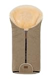 Fillikid Winterfußsack Pamir Wool Exklusiv | Hochwertiger Babyfußsack für Kinder | Lammfellfußsack für Babyschale, Kinderwagen, Buggy | Warmer Fußsack mit echten Lammfell | Fußsack ab Geburt