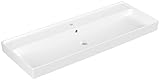 Villeroy & Boch Collaro Waschbecken Hänger?, 1200 x 470 mm, mit Überlauf, ohne Erdung, 4A33C5, Farbe: White Ceramicplus - 4A33C5R1