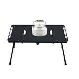 Klappbarer Campingtisch, Aluminium-Klapptisch, leicht, multifunktional, Camp-Esstisch, tragbarer Schreibtisch für drinnen und draußen, Picknick, Grillen, Hinterhof und Strand