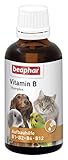 Vitamin-B-Komplex | B-Vitamine für Hunde, Katzen, Nager, Vögel | Zur Fellpflege von Haus-Tieren | Für ein gutes Wohlbefinden | Vitamin-Tropfen 50 ml