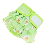 FONDOTIN physiologische Hosen für Haustiere Windeln Welpe Hoodies Regenmantel hundewindel waschbar Dog Diapers Haustierbedarf Pet körperliche Hose Hundehose Baumwolle Light Green
