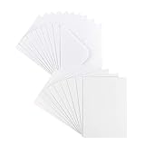 Ideen mit Herz Grußkarten-Set | Perlmutt-Veredelung | 10 Karten ca. 250 g/m² + 10 Umschläge ca. 120 g/m² | In Weiß | 11,5 cm x 16,5 cm (B6)