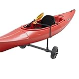 Caskunbsy Kajakwagen,Kajakwagen für Kanus & Paddleboards | Verstellbar (28cm) | 99lbs Tragkraft | Große 20cm Räder für Sand/Gras