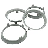 4x Zentrierringe 70,1 x 66,6/70.1 auf 66.6 Grau kompatibel mit Dezent