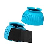 KESOTO 2 Stück Hufglocken Gummiglocken Hufschoner Schutzgamaschen Als Pferdezubehör für 360 Grad Schutz vor Stößen Und Reibung für Springen Laufen Und Ausri, L 8.6x8.6x9.9cm