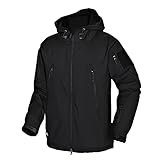 Kelmon Herren Softshelljacke Wasserabweisend Militär Jacke Taktische Jacke Warme Outdoorjacke Winddichte Funktionsjacke mit Multi Reißverschlusstaschen